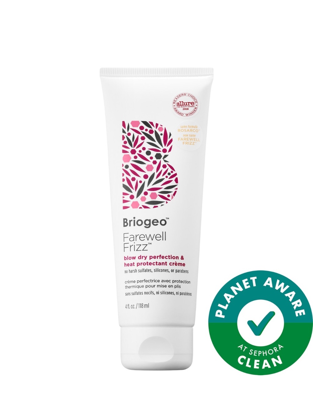 Briogeo Farewell Frizz Blow Dry Perfection - White & Pink